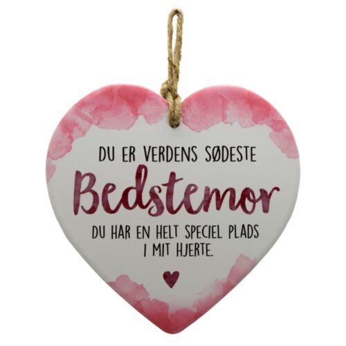 Hjerte - Du er verdens sødeste bedstemor
