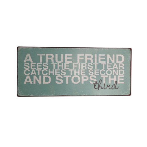 Metalskilt - A true friend