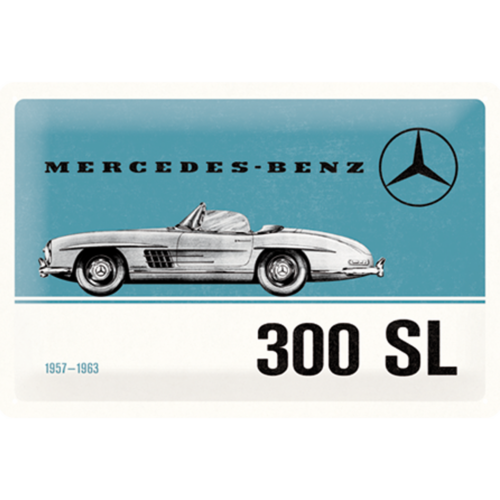 Mercedes-Benz 300 SL – Tin skilt 20 X 30 cm 