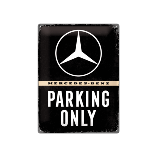 Mercedes-Benz Parking Only Tin skilt 30 X 40 cm