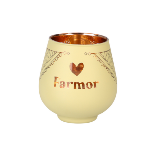 Personlig gave - Farmor hjerte lysestage