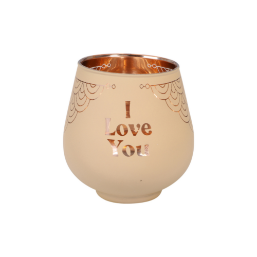 Personlig gave - I love you lysestage