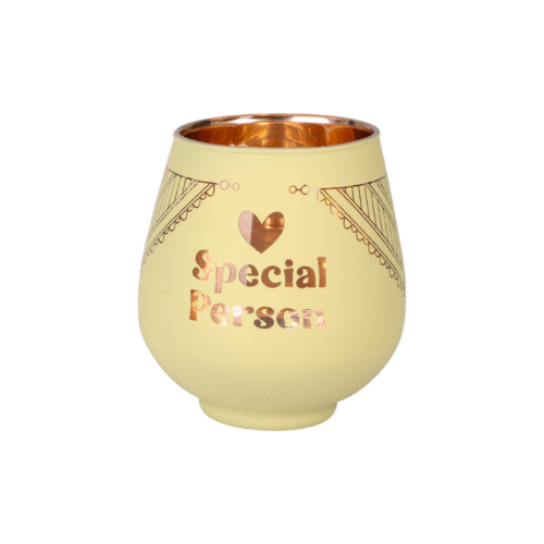 Personlig gave - Special person hjerte lysestage