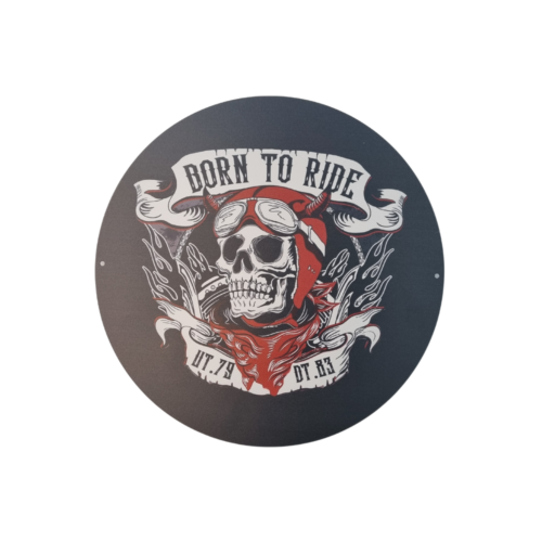 Metal skilt-Born To Ride