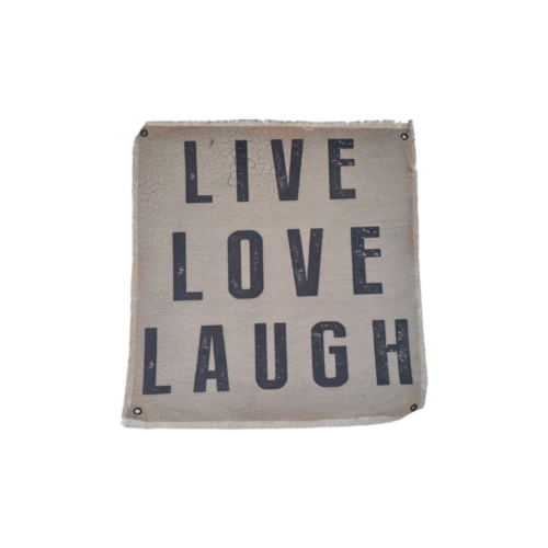 Lærredsbillede med citat-Live love laugh