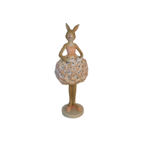 Ballerina påskehare med blomsternederdel