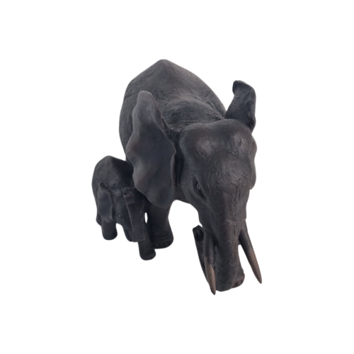 Dekorativ mor og barn elefant - Image 3