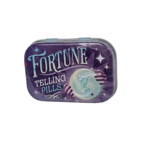 Mintpastiller i tin Fortune telling pills