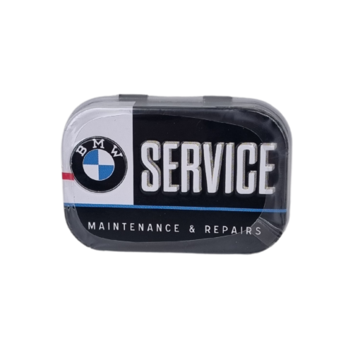 Mintpastiller i tin med logo BMW Service