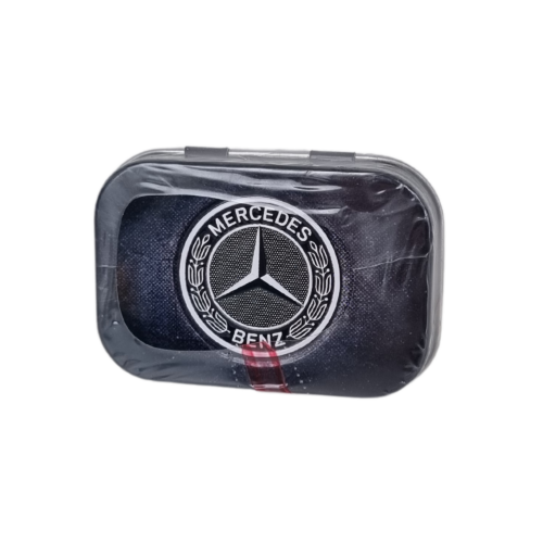 Mintpastiller i tin med logo Mercedes Benz