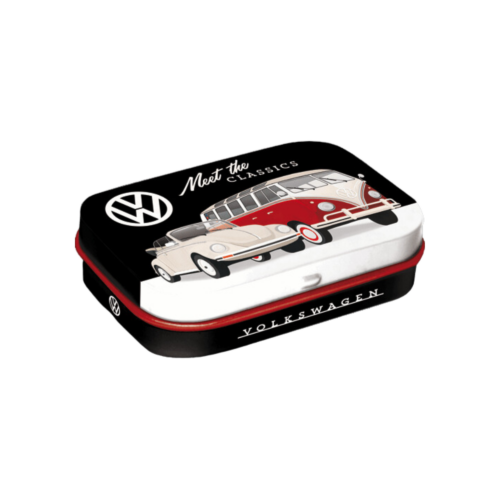 Mintpastiller i tin med logo VW meet the classics