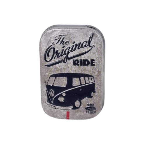 Mintpastiller i tin med logo VW the original ride