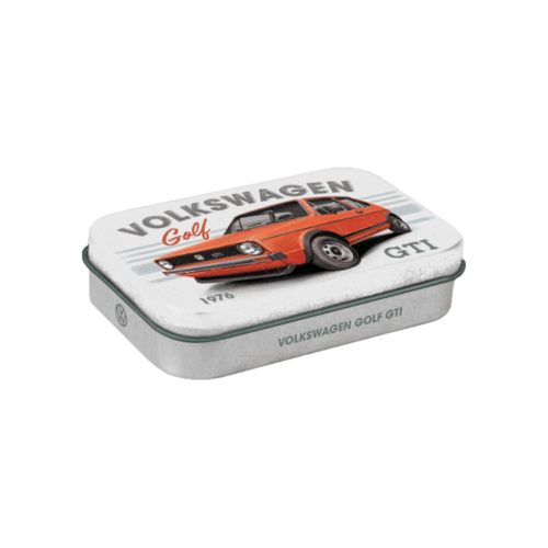 Mintpastiller i tin med logo Volkswagen Golf