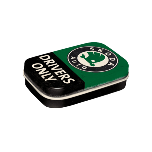 Mintpastiller i tin med logo Skoda drivers only