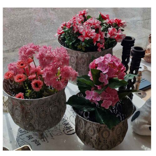 Messing blomsterskjuler m/ løvefødder - Stor - Image 2